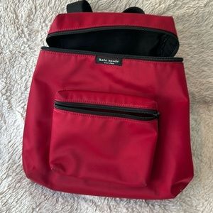Vintage Kate Spade Backpack in Red Nylon